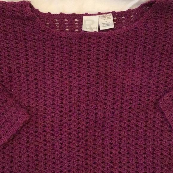 Roamans Plum Colored Sweater Size 1X - Picture 2 of 4